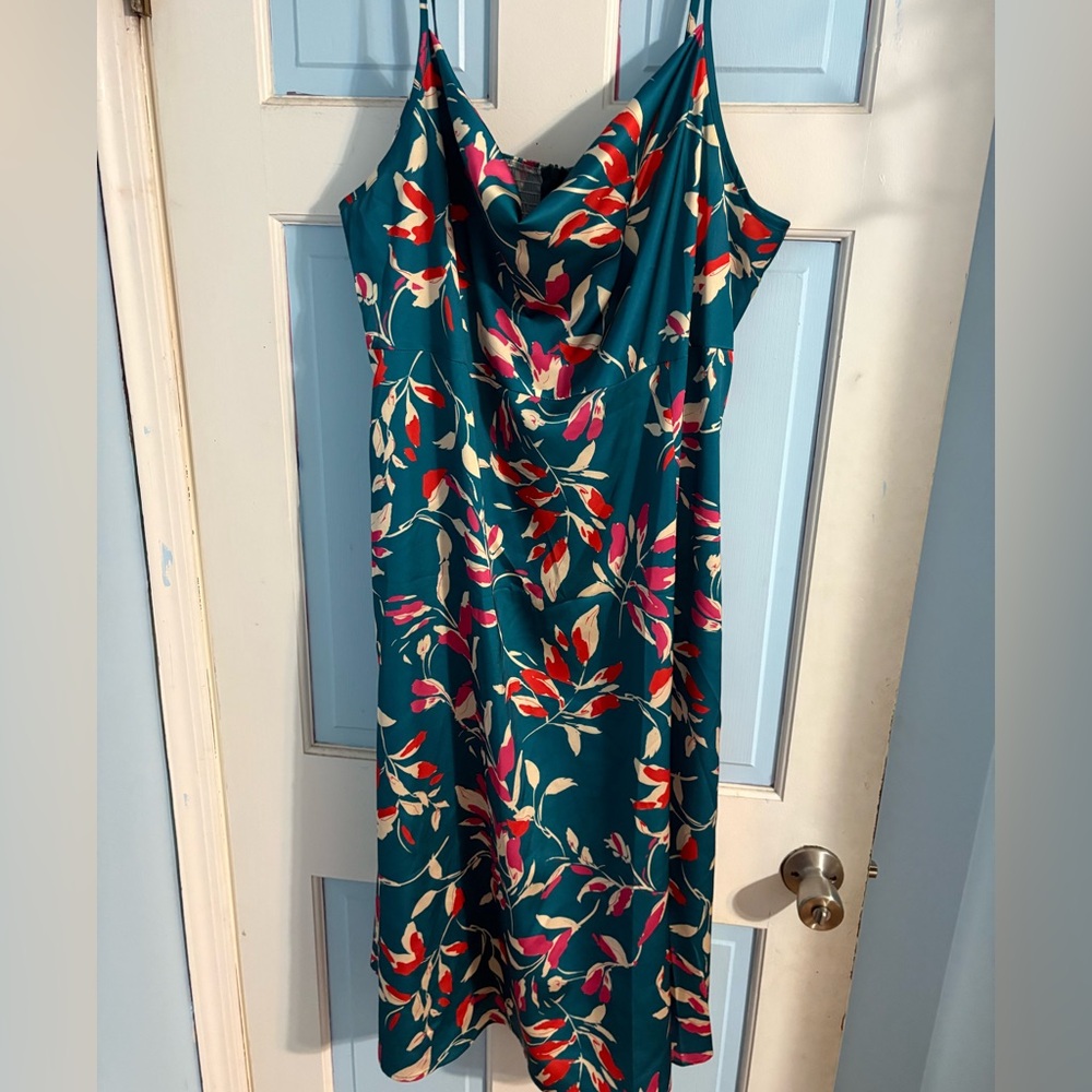 Floral Teal Dress